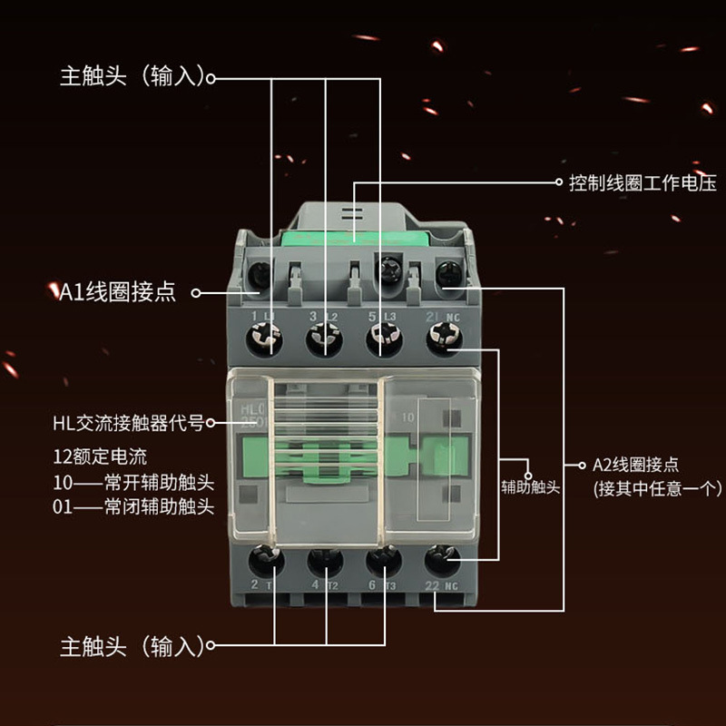 HLC1-2501三相接触器CJX2-2501交流接触器36V110V220V380单相