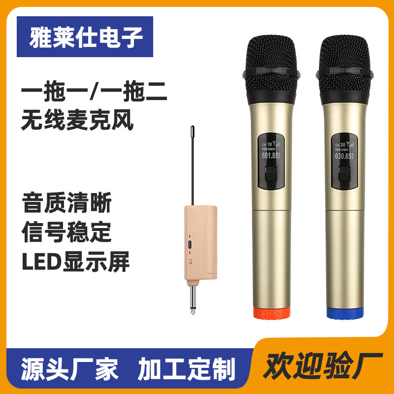 Micro vòng chéo, hai micro không dây, nhà hội thảo KTV với thiết bị K-sonic