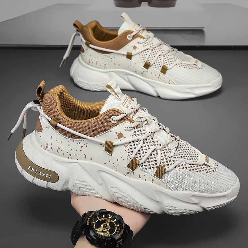 Men's shoes for summer high-sensor Internet sports and youths to design their father's shoes.