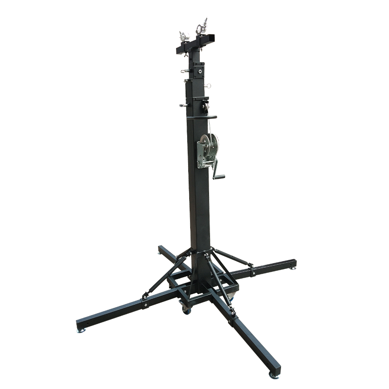 A05 Heavy 6-metre new 4-wheel fold foot stage light support, heavy; 250kg.