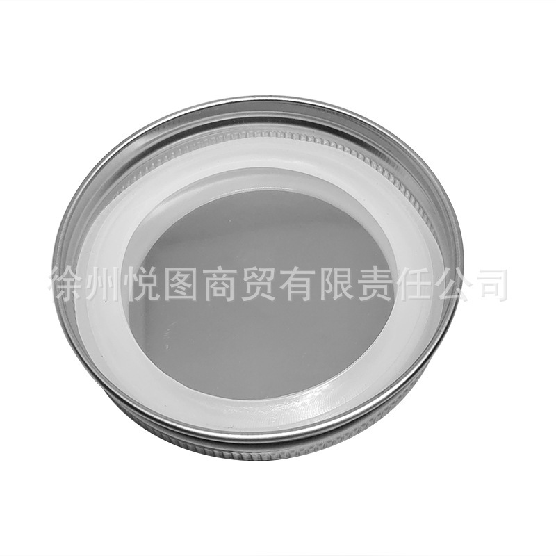 304 stainless steel sealed lid 70mm narrow mouth Mason lid silicon O-type mat stainproof