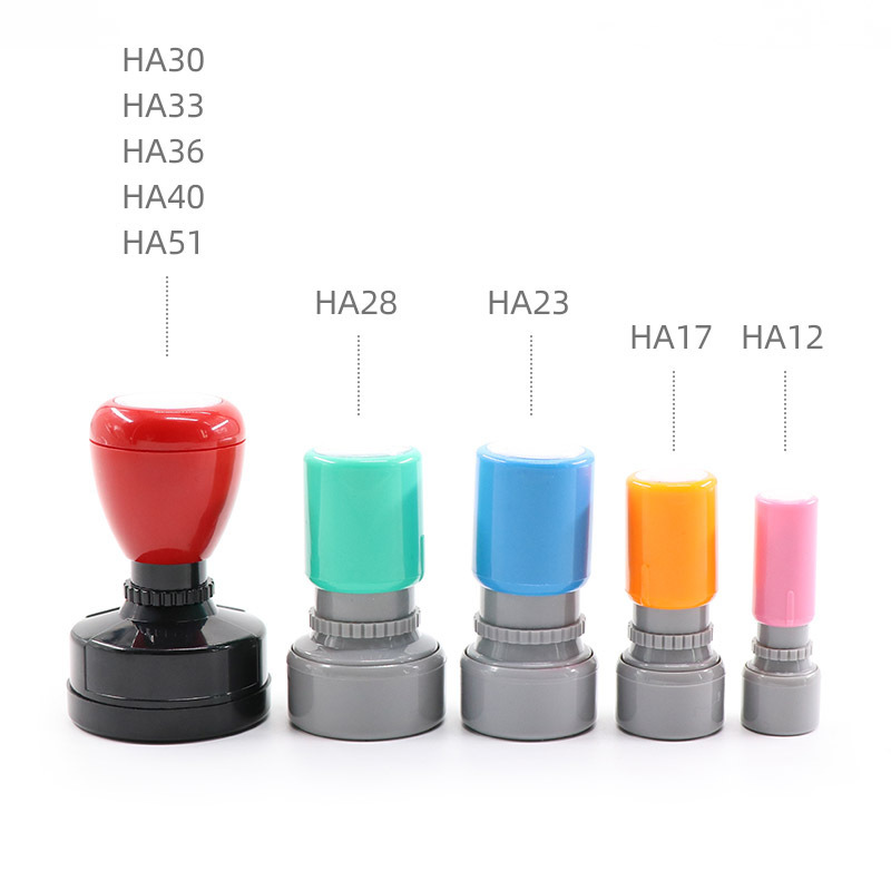 HA23 Light-sensitized little circle seal Teacher ' s teaching comment stamp reward stamp material Single-shell fittings, light-sensitized pads