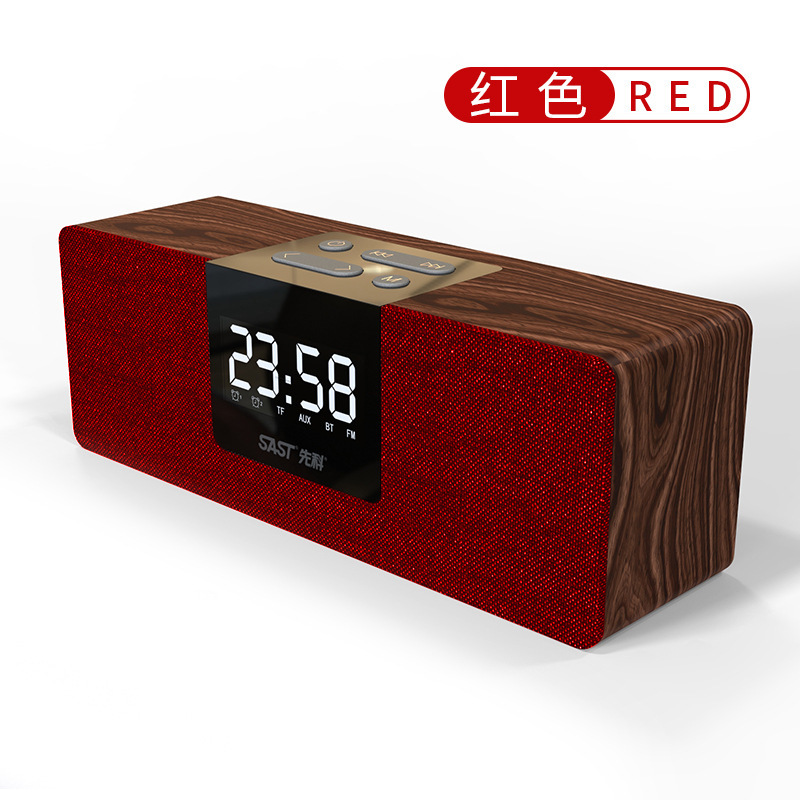 Wholesale of a desk clock factory with a bass plug player for a T13 wireless clock bluetooth stereo