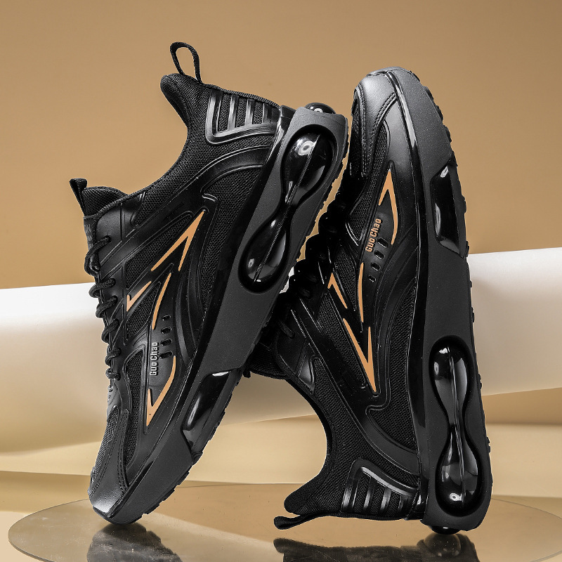 Black men's shoes, spring students' scooter shoes.