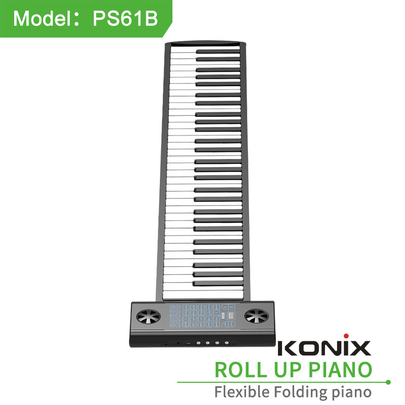 Upgrade the new double horn bluetooth 61-hand-roll piano PS61B multi-purpose hand-rolling.