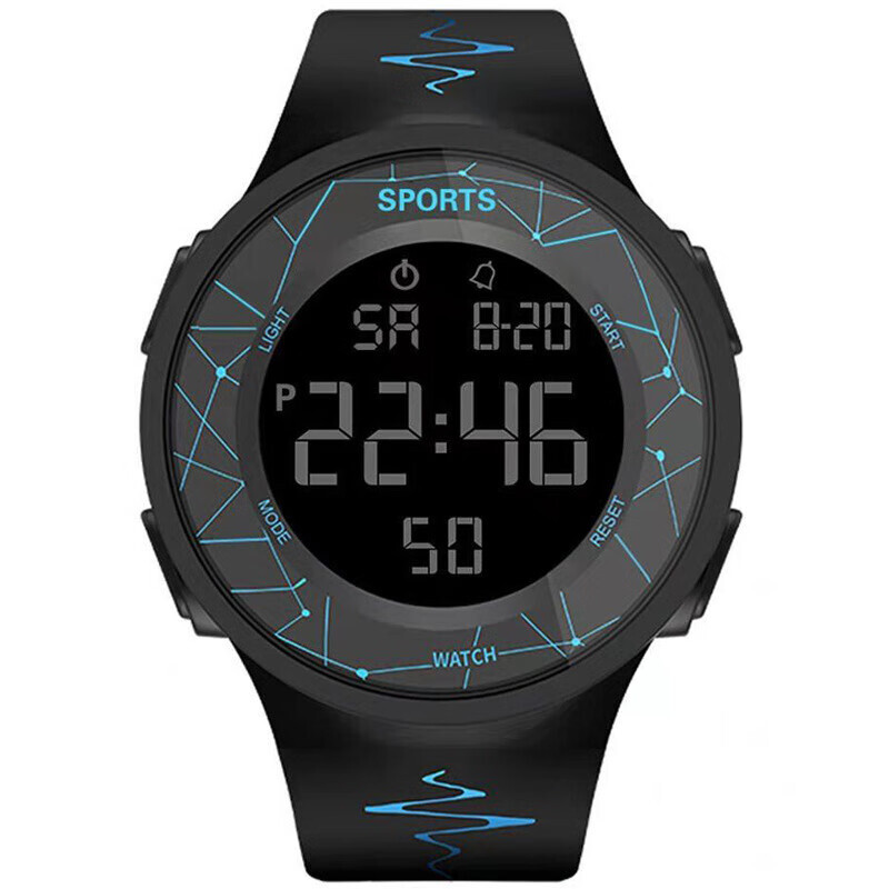 A watch for boys and boys in primary and secondary schools and an electronic watch for water-proof night-sighting children