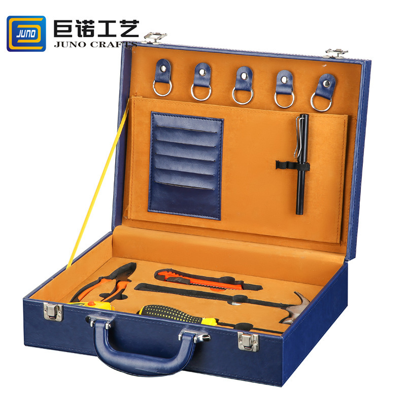 The blue toolbox Pu makes the delivery box and sets the key file.