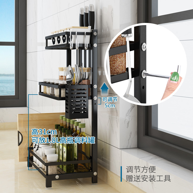 Gia đình thép không gỉ chuẩn bị giá nhà bếp cho nhà bếp với nhiều lò làm bếp.