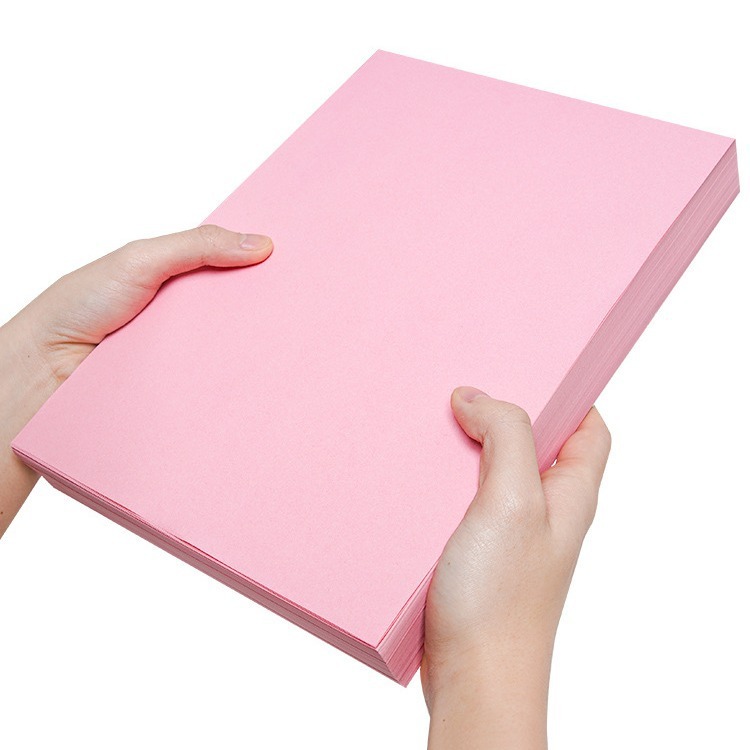 Photocopies of A3-colored paper for A4 paper printing paper in pink, a4 in pink, A5 in pink, 70g office supplies