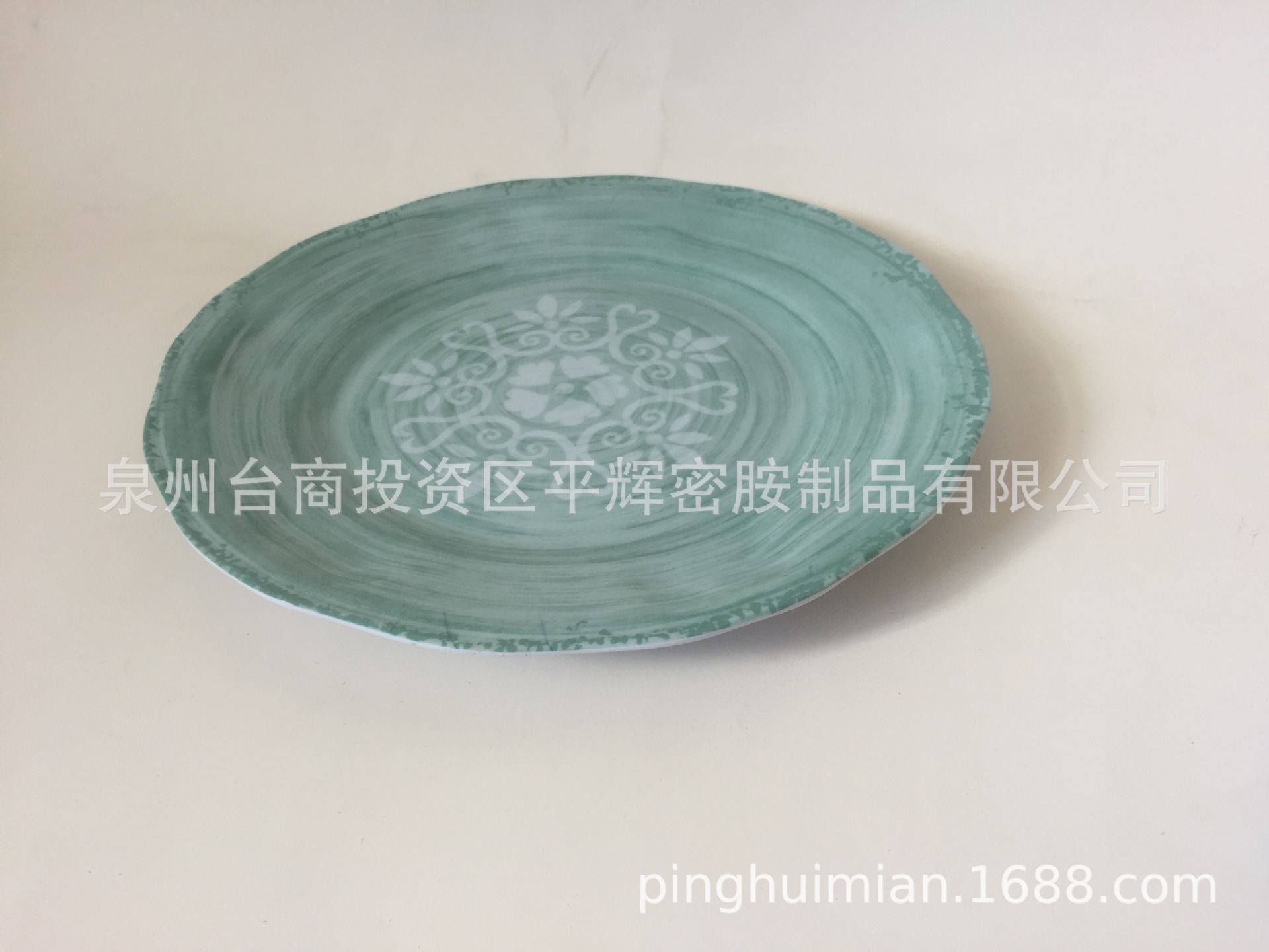 9寸和11寸仿瓷圆盘  厚重密胺西餐盘 仿瓷美耐皿凹面盘可定制