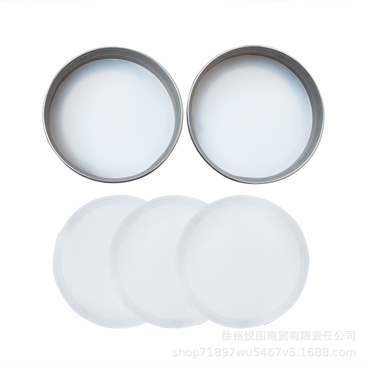 Mason cans of silica seals with a high temperature of 70MM lids, O-shaped silica duct food-grade silica.