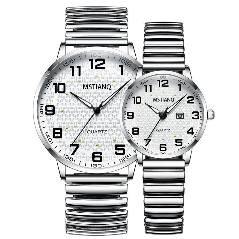The old man's watch is a big number of men and women.