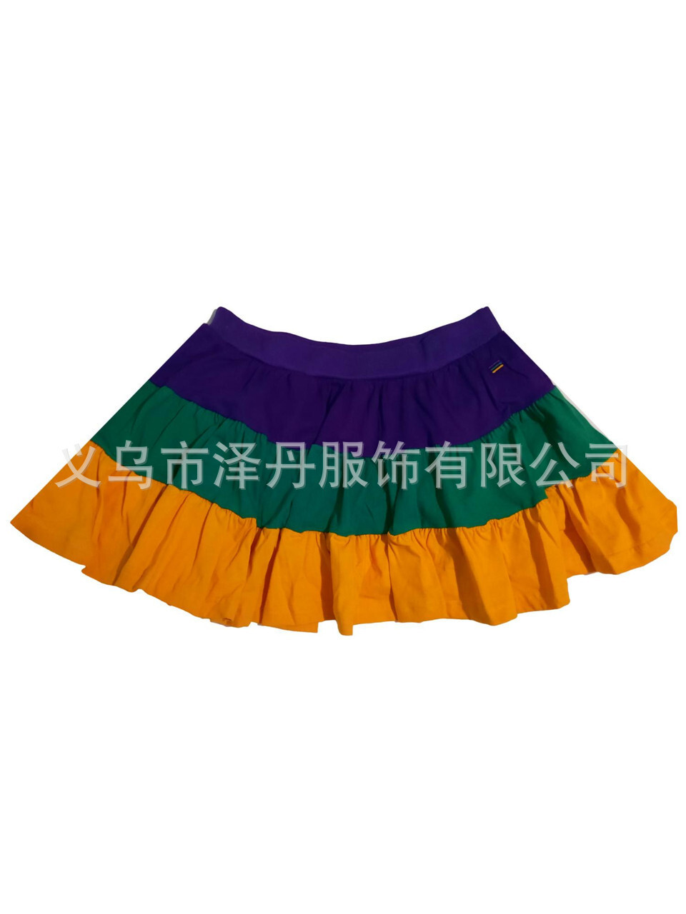 Mardi Gras, đan len, sọc tím và xanh lá cây, những cô gái ăn mặc nửa sắc.