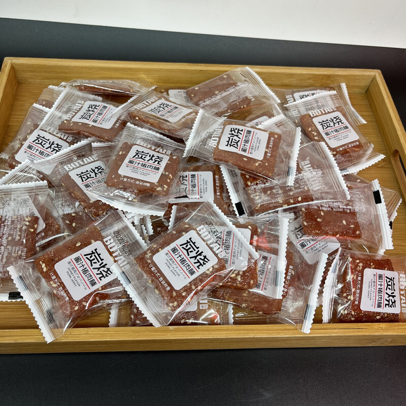 Than đá, mật ong và thịt heo khô, 500g snacks văn phòng.