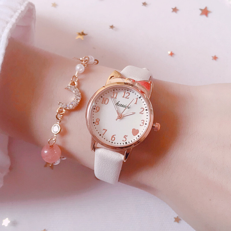 A cute e-stone watch for boys and girls in early childhood school with a child's night-light watch