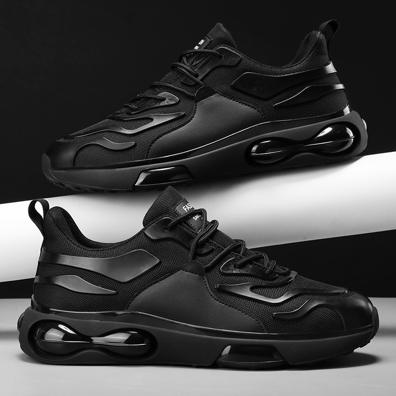 Black men's shoes, spring students' scooter shoes.