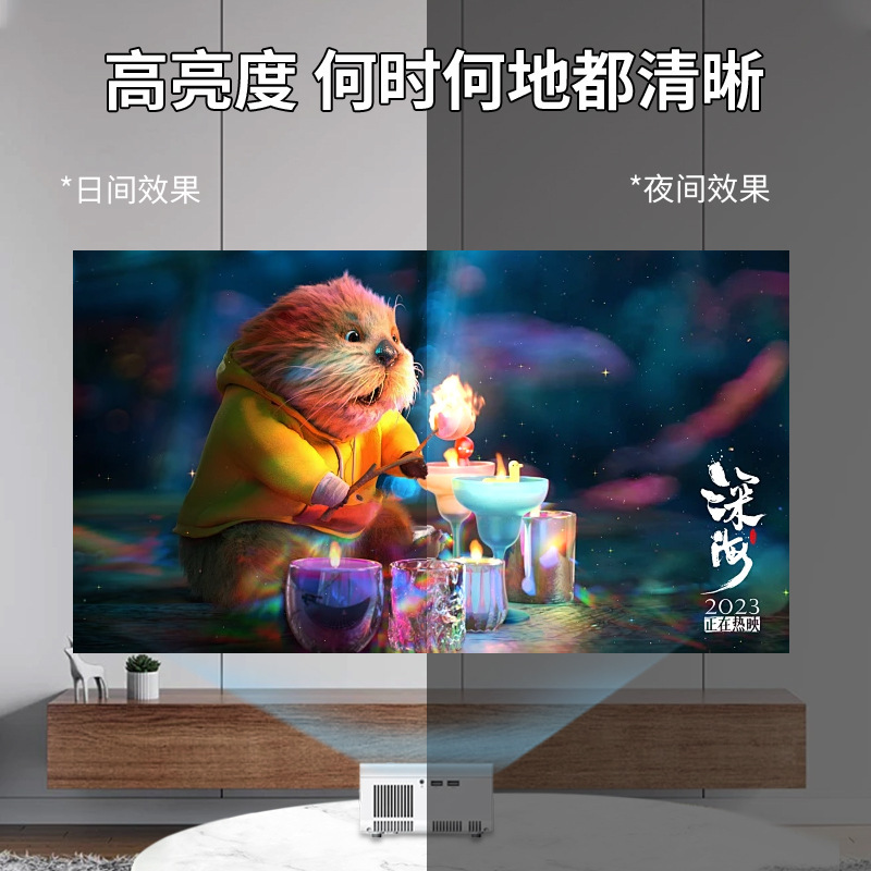 A portable mini projector, small, 1080P family cinema dormitories, high-rise projector, home-based projector.