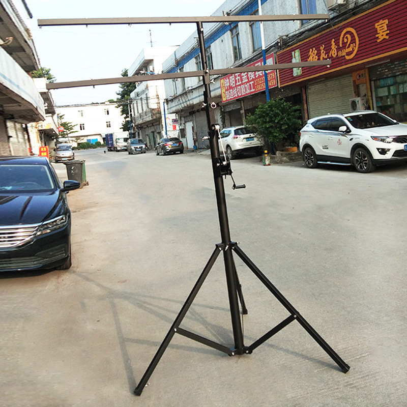 D02 handshakes 4.5 m double three-foot stage light support and hand shakes.