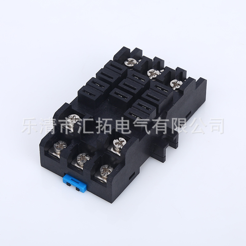 JQX-38F Relay Base, 11 lỗ, mắt cố định, cơ sở tiếp sức lớn.