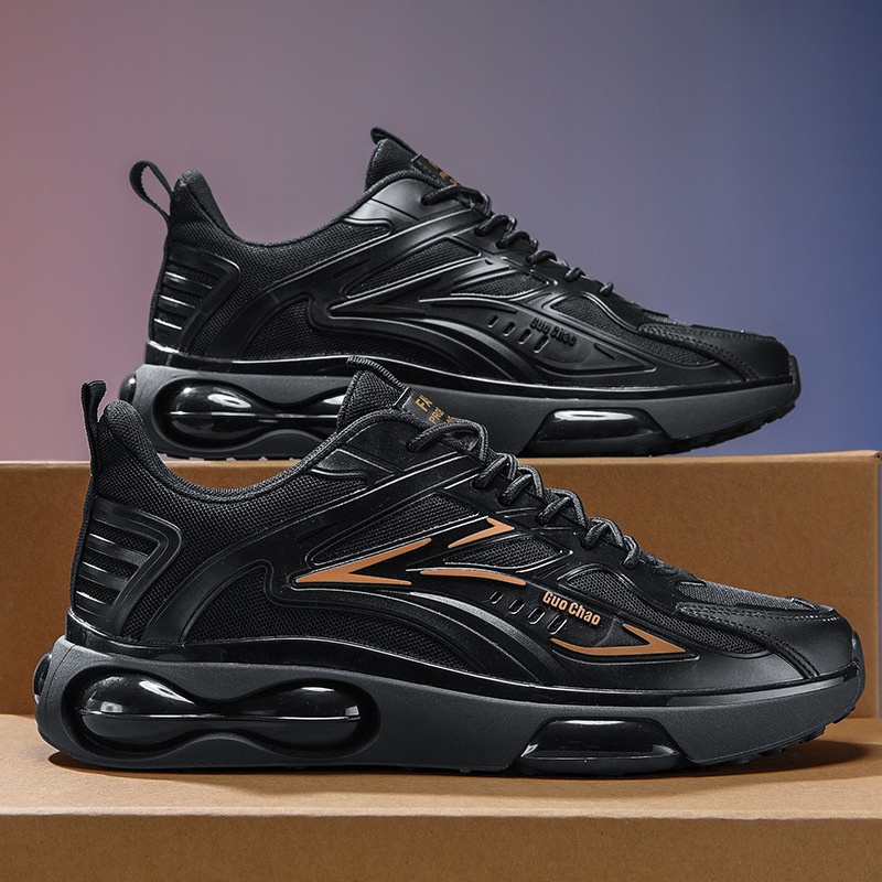 Black men's shoes, spring students' scooter shoes.