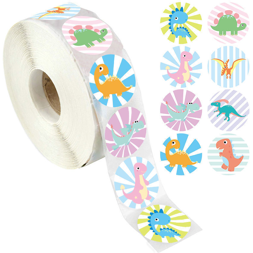Nhãn tranh biếm họa Amazon cho trẻ em dán thẻ không khô