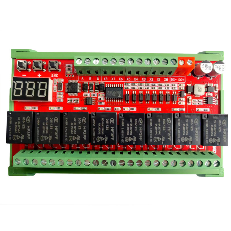 IocalDW IO/8 with light on the 8x4 relay module, relay control panel with a light