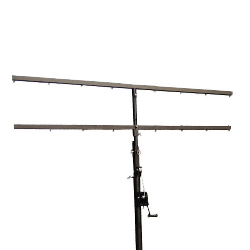 D02 handshakes 4.5 m double three-foot stage light support and hand shakes.