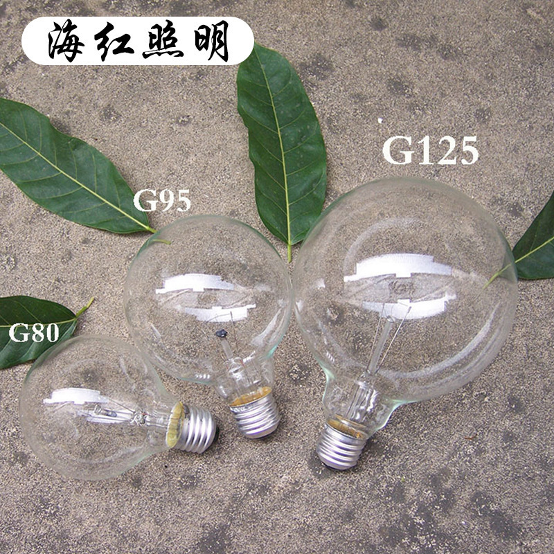 G80G95G125LED Ánh sáng bóng rồng trong suốt E27 độ lớn Snail Retro, bóng đèn toàn cầu