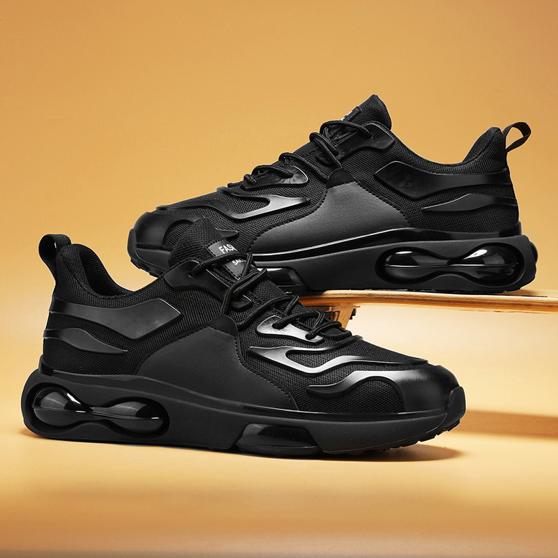 Black men's shoes, spring students' scooter shoes.