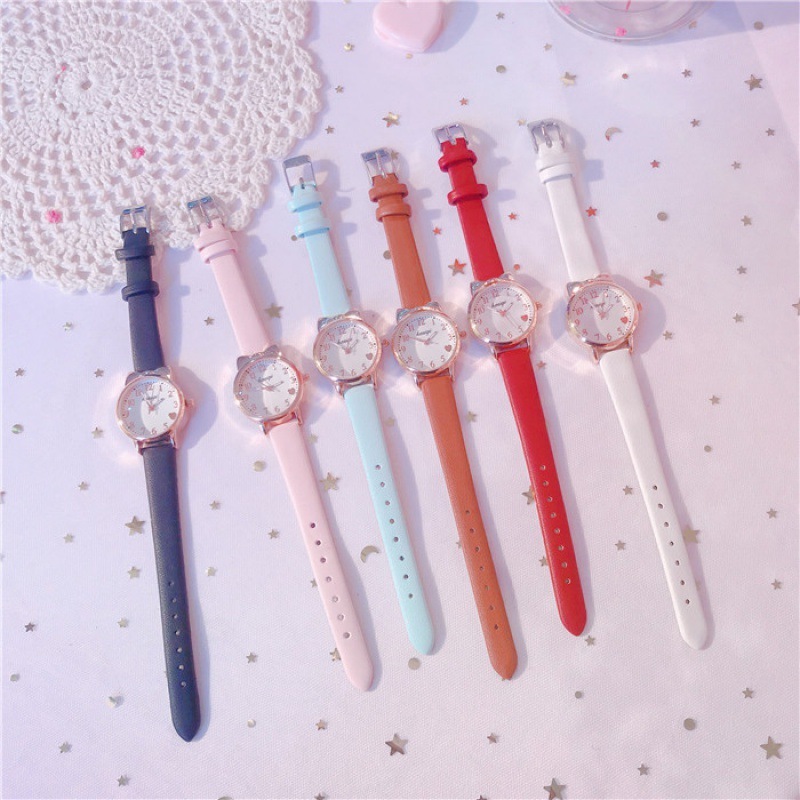 A cute e-stone watch for boys and girls in early childhood school with a child's night-light watch