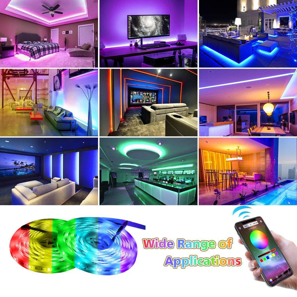 LED24 infra-red bluetooth smartphone APP light controller light belt RGB 7 colour light belt package