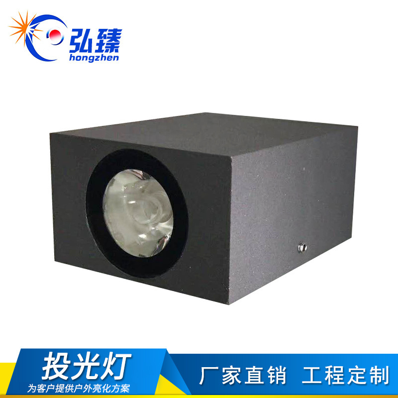 Squeeze a square light, two-head wall foot light, 50 meters wall light.