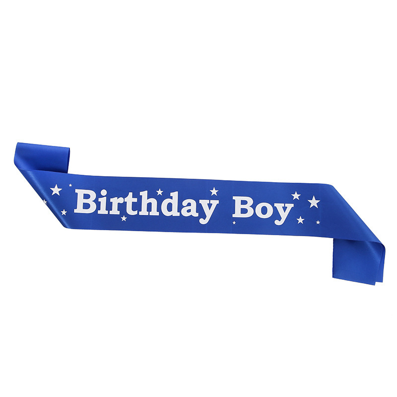 Birthday party blue star crown ceremonial belt, day boy, birthday boy belt.