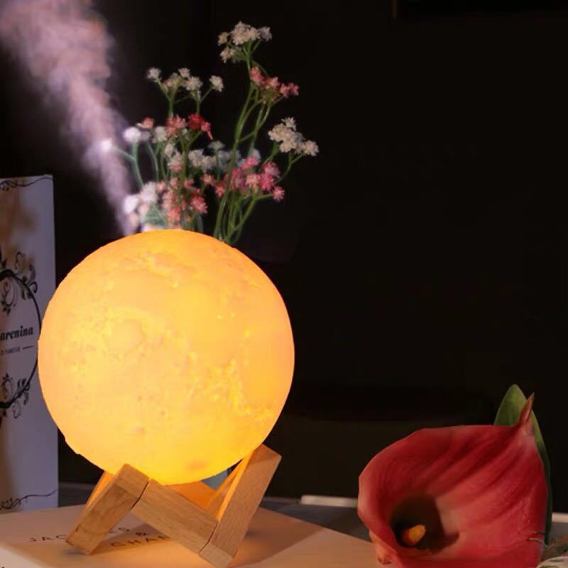 Lunar lantern 공기 가습기, 경량 달빛 humid 기계, 새로운 aerosolizer를 위한 높은 전기 용량 실내 국내 빛