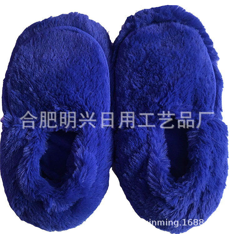 Cold and hot shoes filled with linen seed, wheat, wheat, electric rock and clay, lavender velvet.