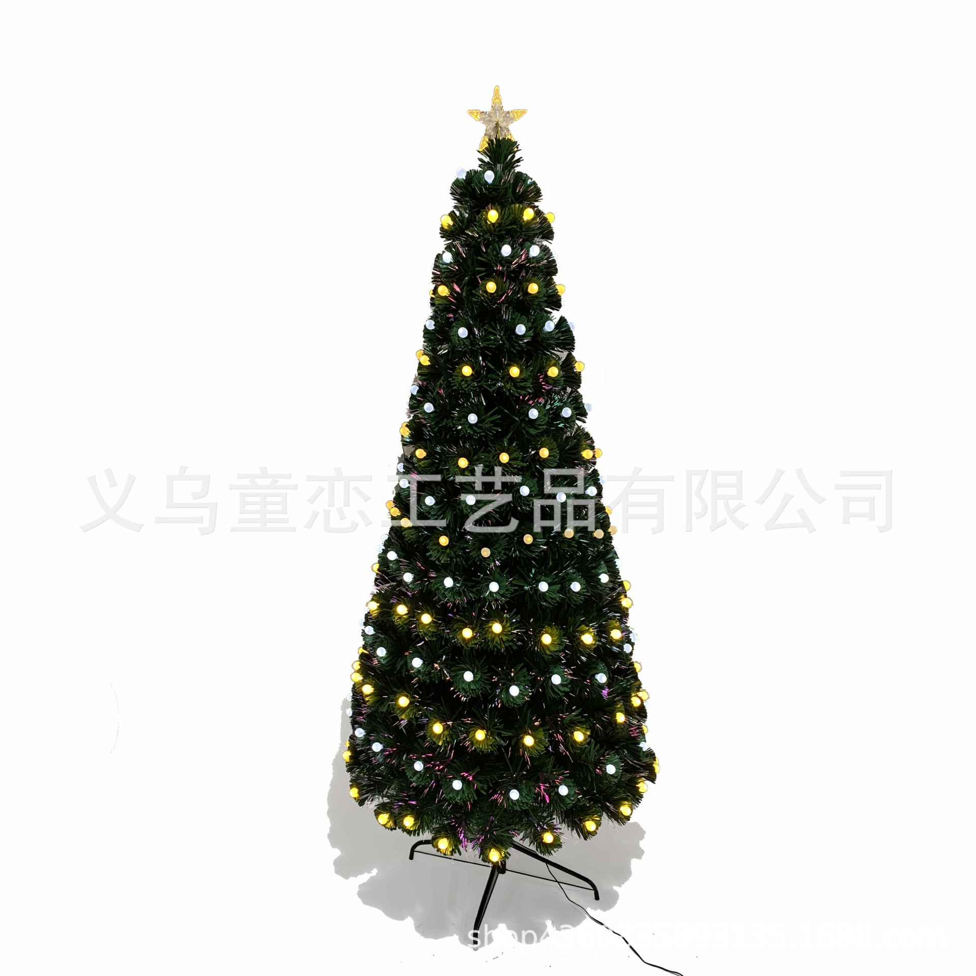 The optic Christmas tree suite customises a full-lighted decorative ball imitation of the colored LED light on the Christmas tree.