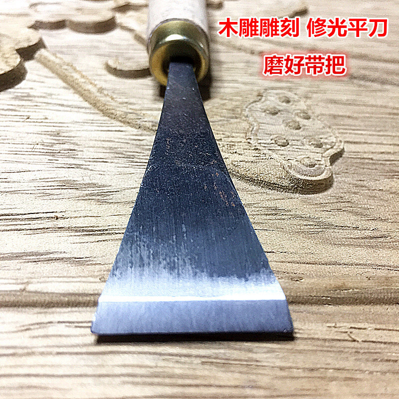 批发定制木雕工具东阳雕刻刀一字刀家具修补工具磨好带柄修光平刀