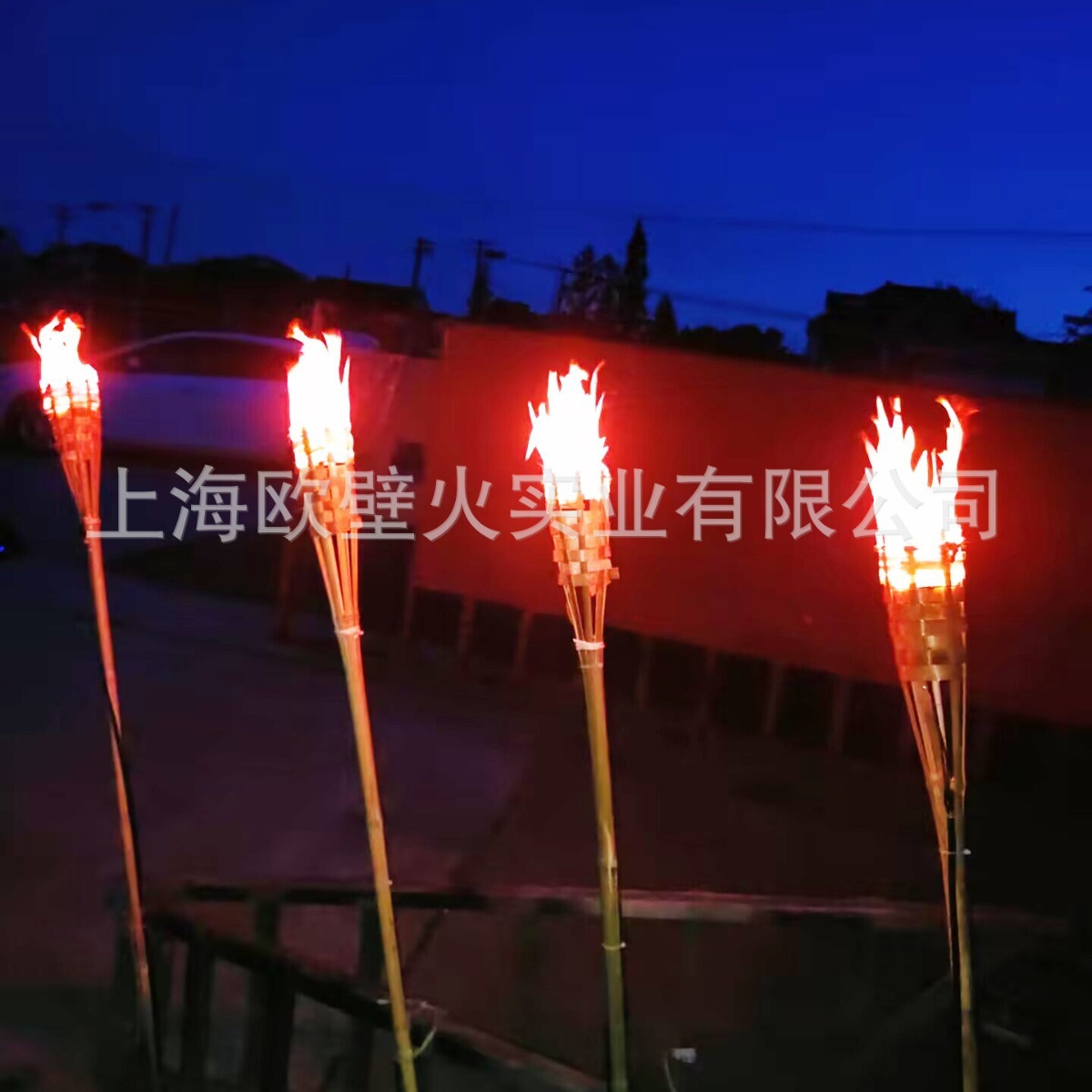 火把节环保火把电子火把舞台仿真火把不燃油火把循环使用竹火把炬