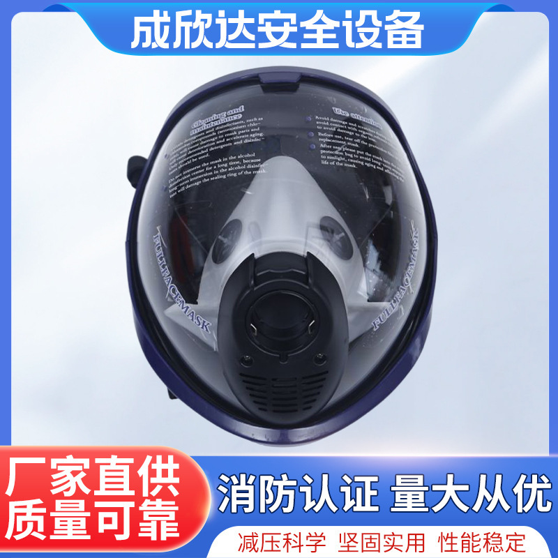 The plant supplied a full air respirator mask.