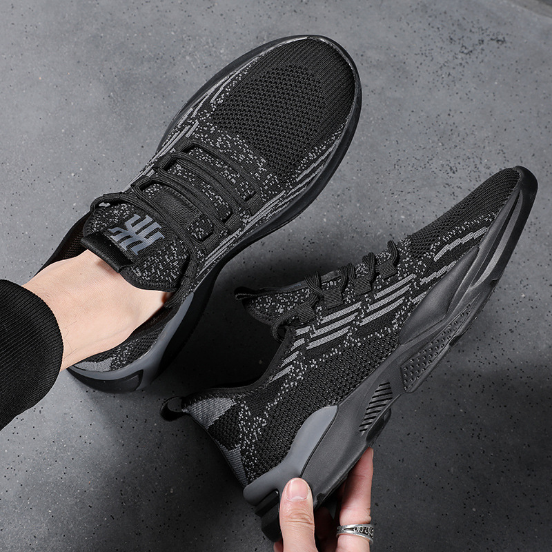 2024 Summer New Men's Fashion Net Sports Shoes Flying Flying Shoes Men's Shoes Run