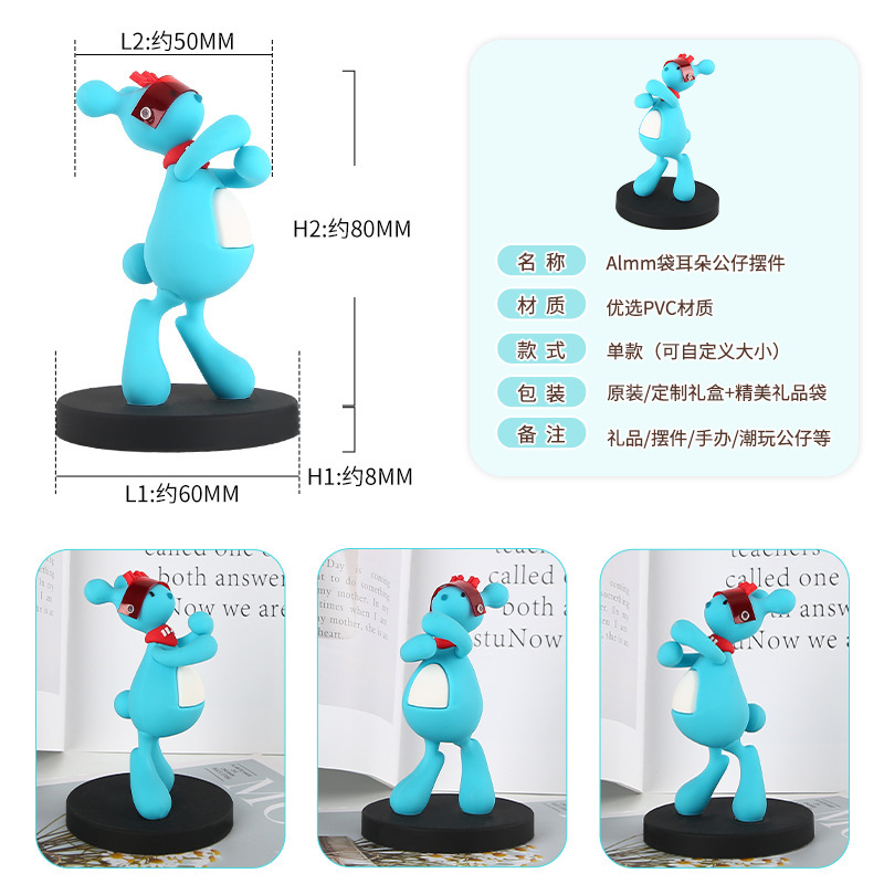 Món quà Giáng sinh năm mới của búp bê làm bằng tay và keo PVC cho loại pop-in dễ thương.