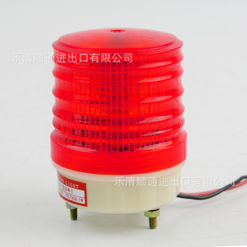 警報LTE-5041J報警器 LED警示燈24v220v頻閃爍警燈聲光小型指示燈