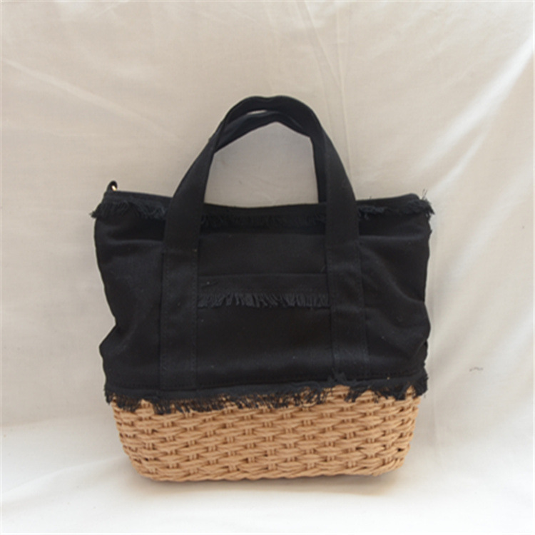 New canvas, wrapping, paper ropes to take over the handbag, a short bag, a single shoulder bag.