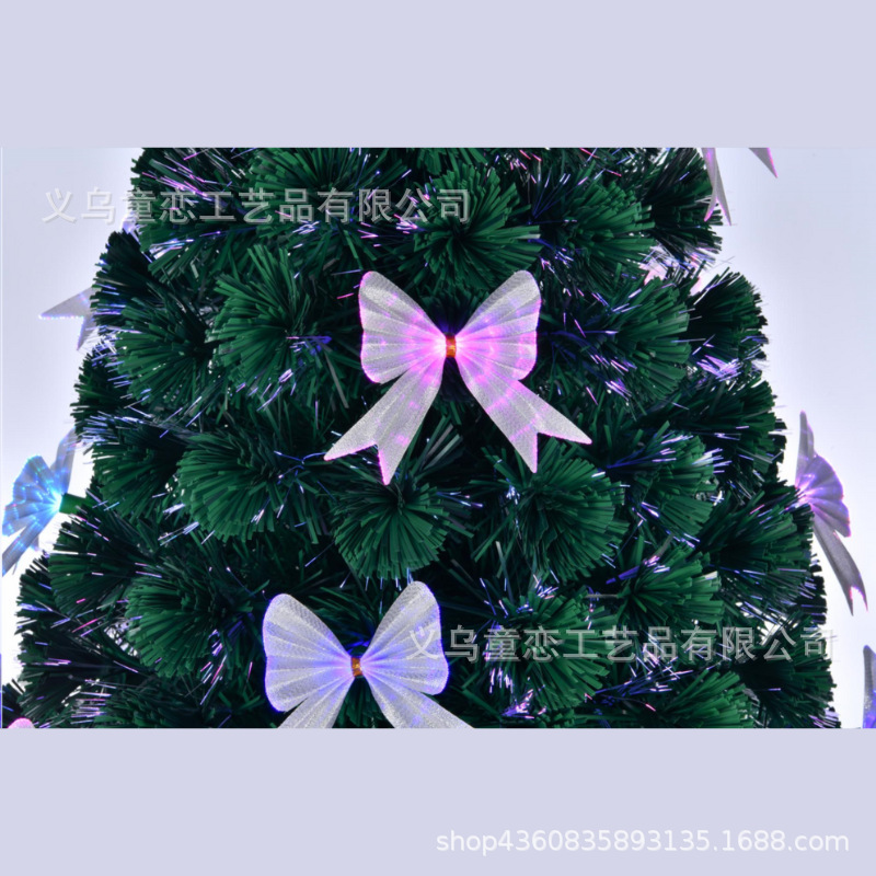 2024 new baby-love optic Christmas tree 180cm less lantern, butterflies, iron feet, tree top star RGB lights.