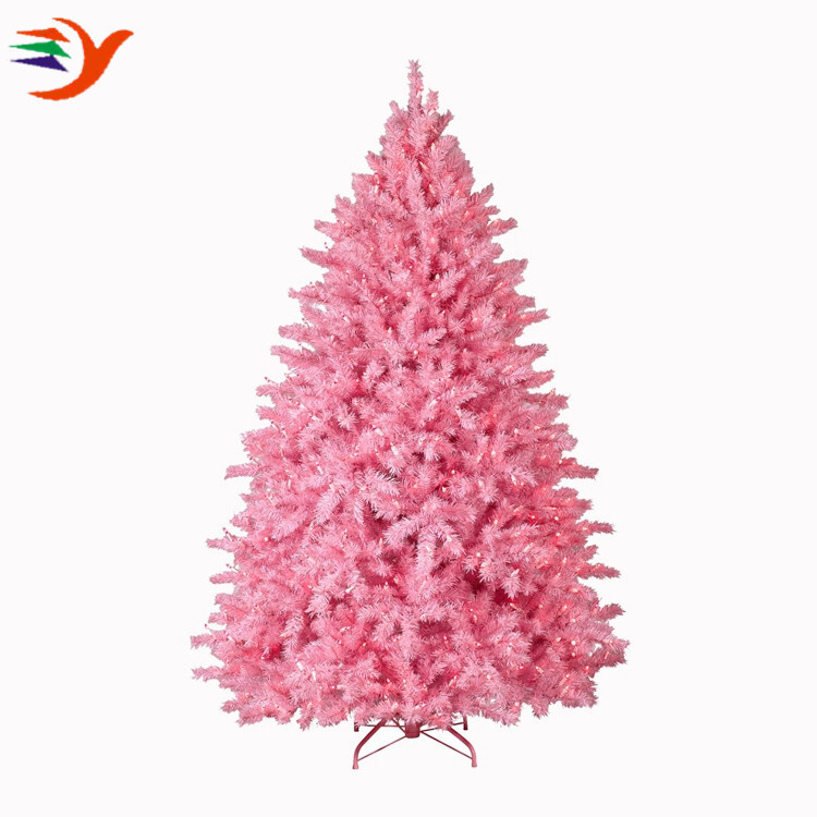 One-eight-metre pink tree tied to the light tree.