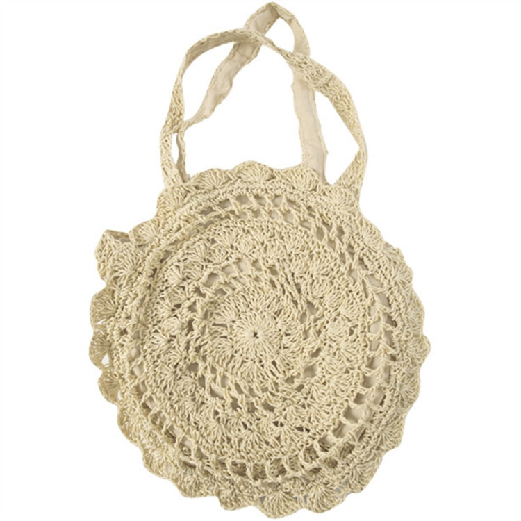 2021 new hand-weaving, beach-covered, one-shoulder-packed, seaside tourist bag