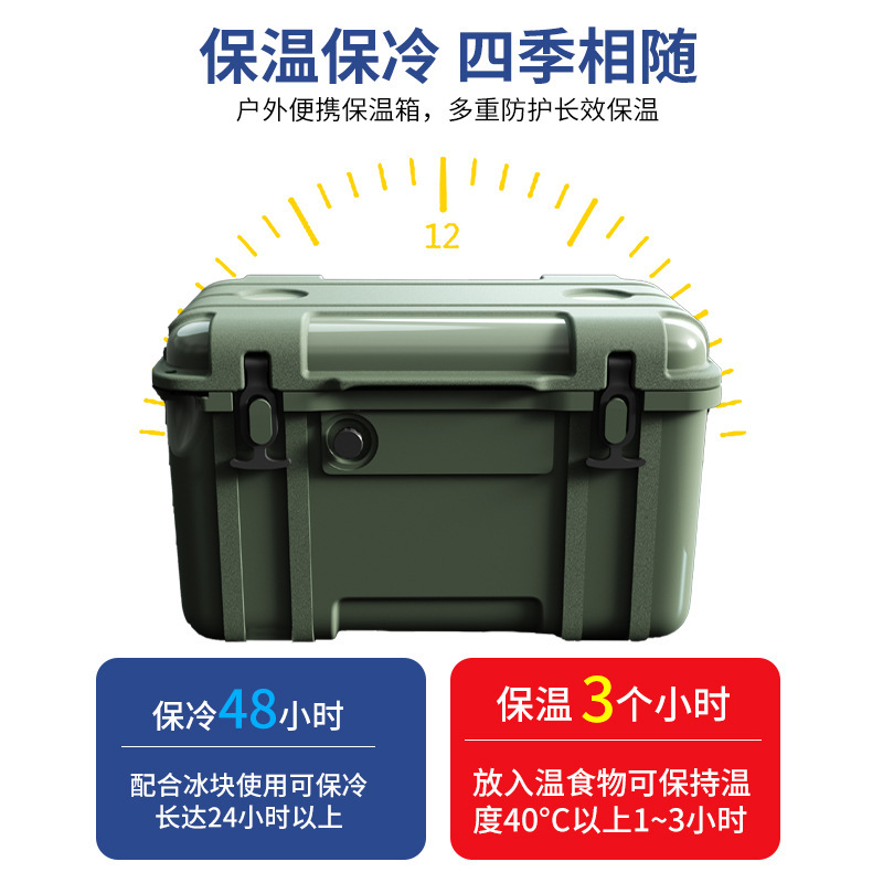 Tuỳ chỉnh 25 lít thức ăn ngoài trời trong hộp cắm trại xách tay đựng ô-liu xanh lá cây