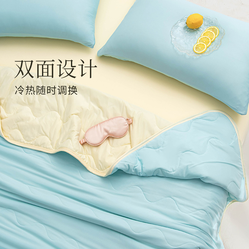 찬 얼음 실크 에어 컨디셔너와 젖은 여름 샤워 및 공장을 가진 2 면 아이스 시트를 가진 찬 여름.