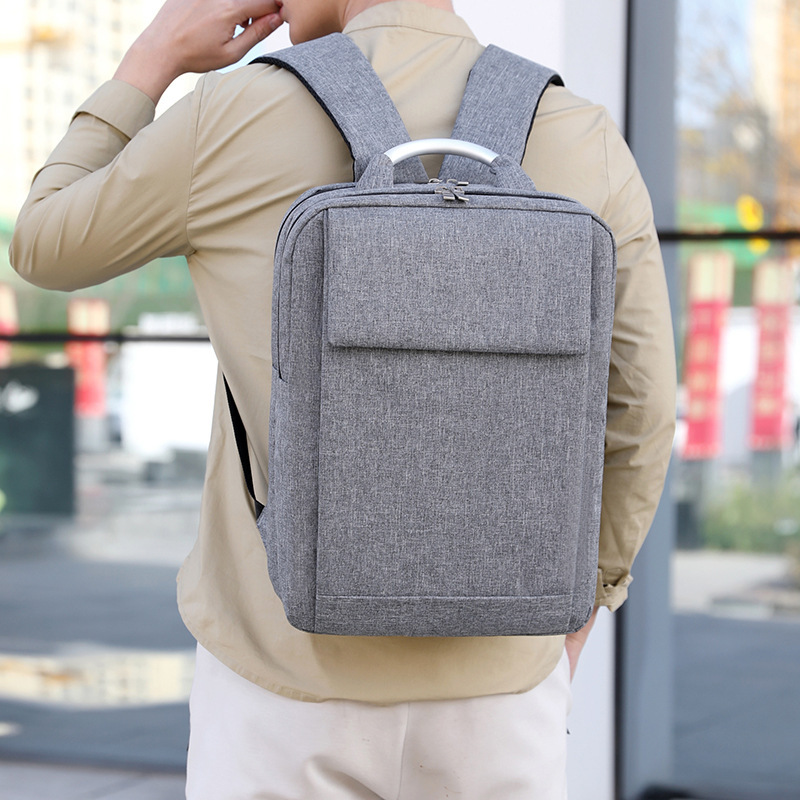 Backpack male double-shouldered computer business leisure work travel kit for female male students with high-capacity school bags