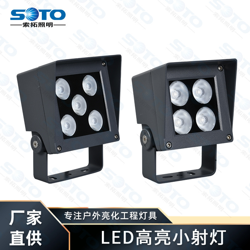 LED Outdoor waterproof lumber-lighting commercial square building small-lighted casting of aluminum-shaped concentrated-light distribution